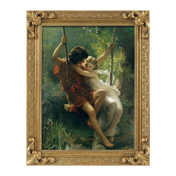 Solid Wood Gold Ornate Frame for 11x14 Canvas Painting Gallery Decor