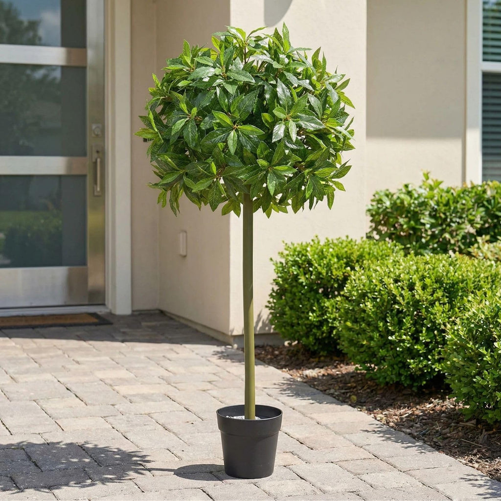 Artificial Topiary Ball Tree 3FT 1 Pack, UV Resistant Faux Plant