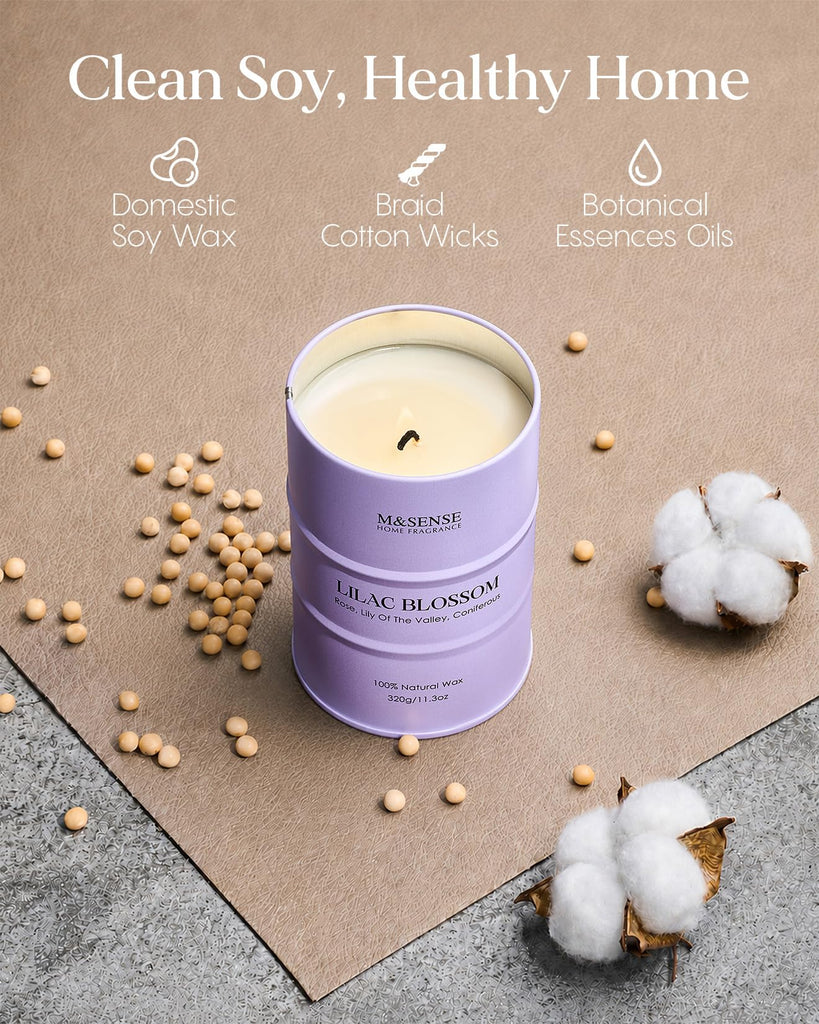 Spring Lilac Blossom Soy Candle, 11.3oz