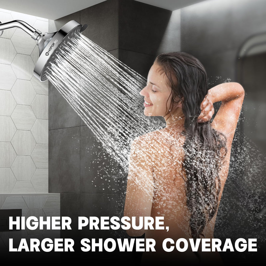 Pressure Shower Head, 5-Mode Fixed Showerhead, NBC Recommended