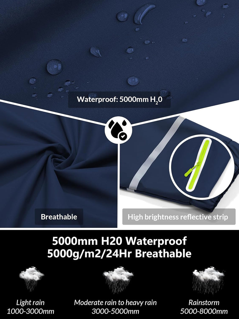 Kids Rain Suit Boys Girls Waterproof Lightweight Raincoat and Pant Rain Gear for Camping Hiking