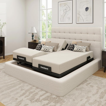 Split King Adjustable Bed Base with Massage