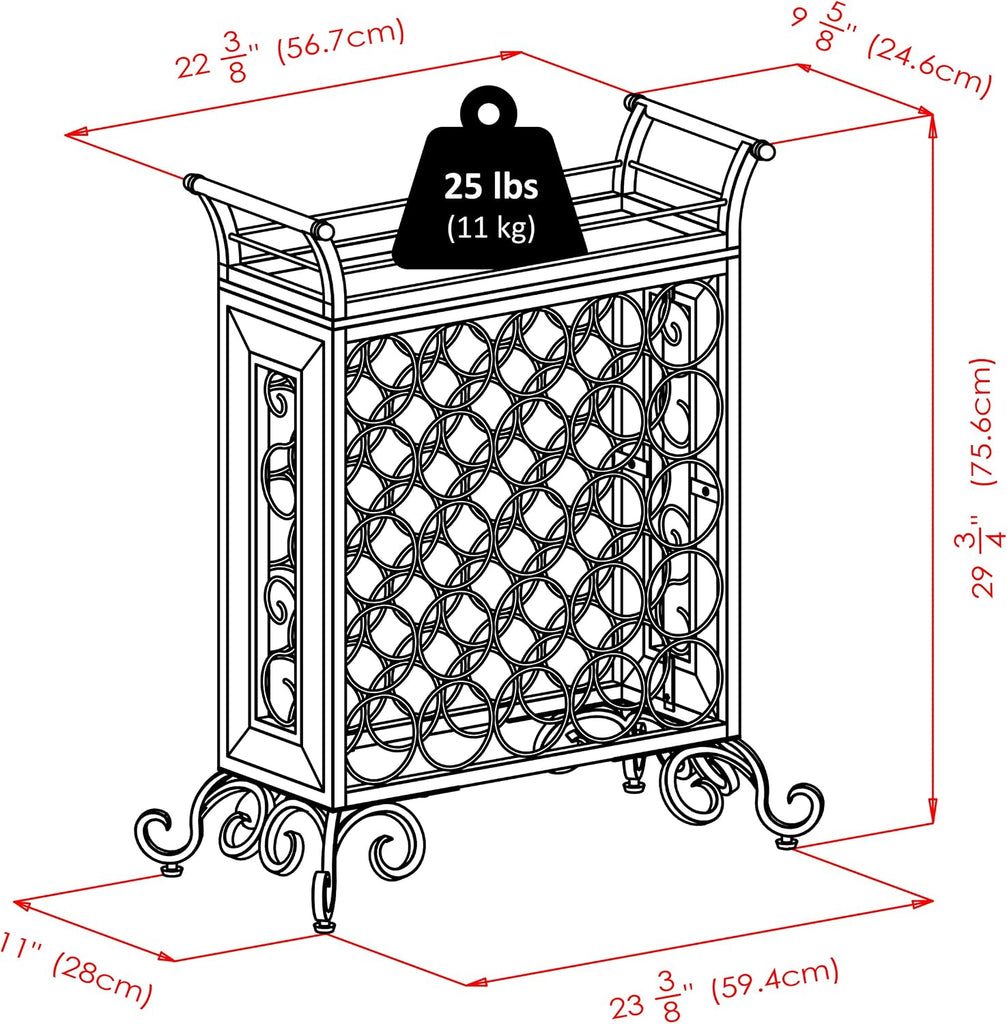 Silvano 5x5 Wine Rack (87523)