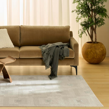 Home Nordic Ivory Beige Area Rug - Easy Clean, Non Shedding, Bed Room, Living Room, Dining Room, Kitchen (4'