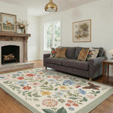 Indoor Outdoor Area Rug 5'x7', Machine Washable Rugs