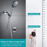 Handheld Shower Head with On Off Switch 8-Mode High Pressure Showerhead with 79 Inches Extra-long Stainless Steel Hose