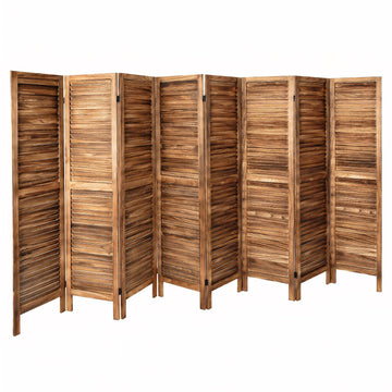 8 Panel Room Dividers and Folding Privacy Screens, Wood Room Divider Screens and Panels, Wall Divider for Room