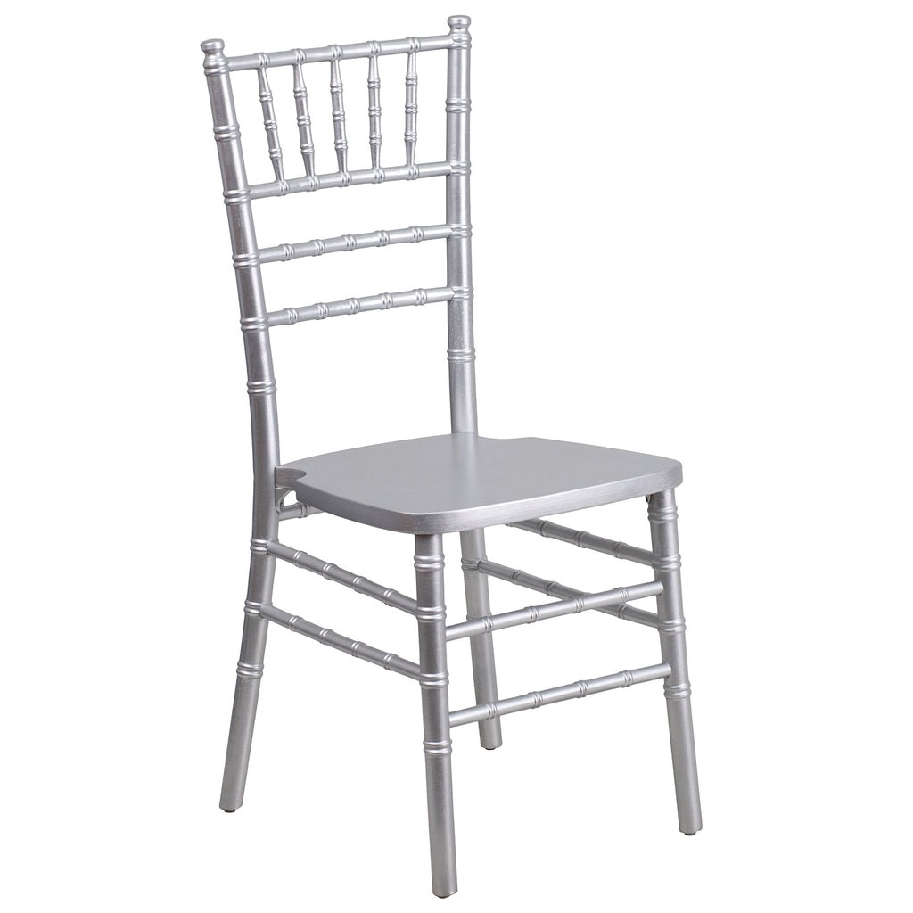 Silver Wood Ballroom Chair