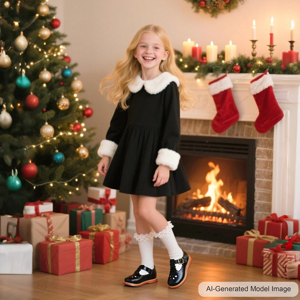 Toddler Little Girl Mary Jane Dress Shoes - Ballet Flats for Girl Party School Shoes