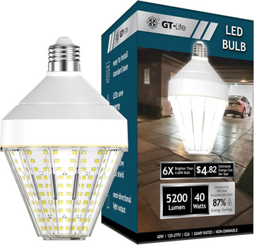 5200 Lumen LED Corn Cob Light Bulb,40W