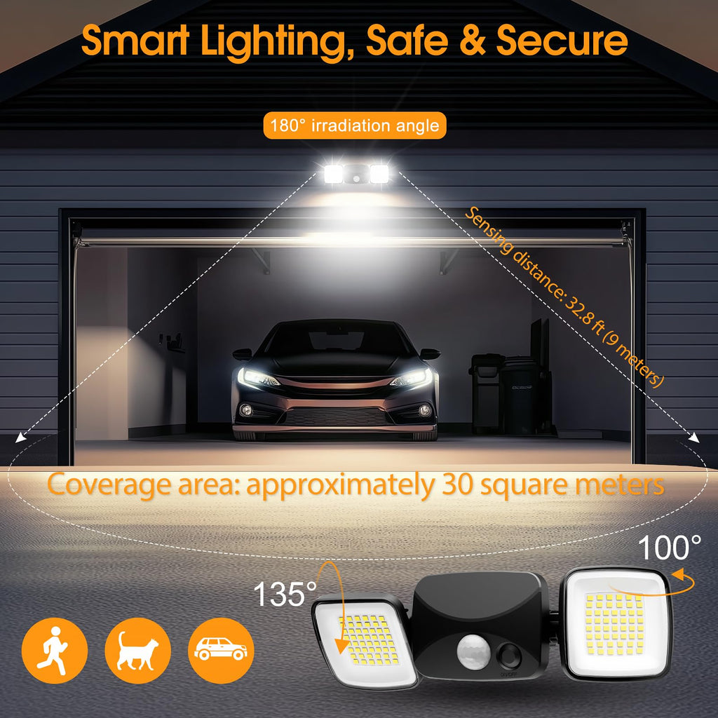 Motion Sensor Outdoor Lights, Rechargeable Battery Operated Outdoor Lights, USB Charging, Wireless Lights, No Solar