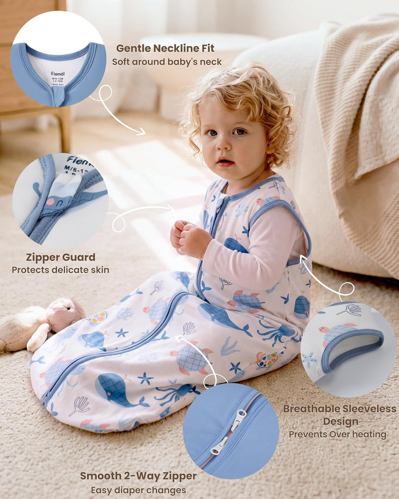 Rayon Made from Bamboo Sleep Sack 1.0 TOG, Baby
