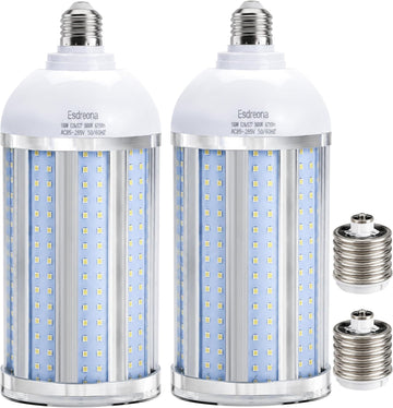 2 Pack 100W LED Corn Cob Bulb,10,000 Lumen, Daylight 5000K
