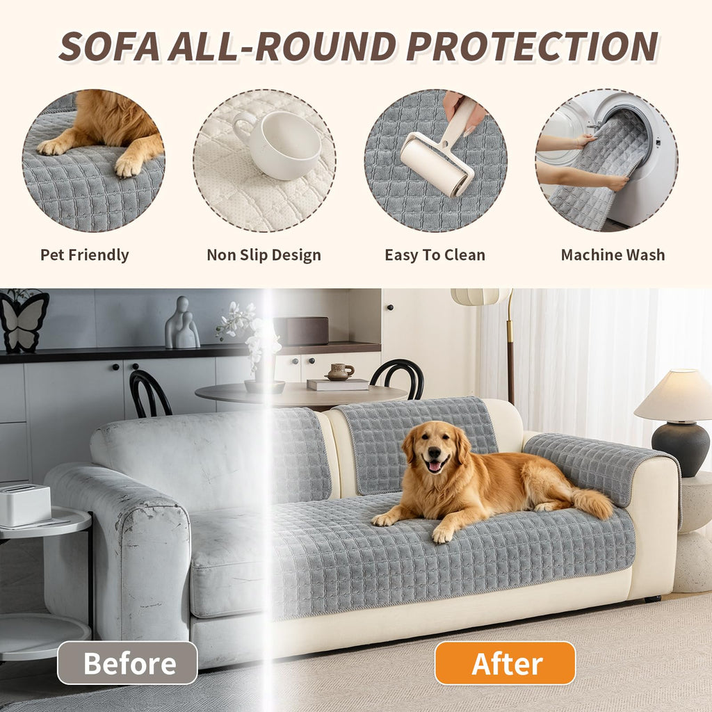 Couch Covers for Sectional Sofa, Sectional Couch Covers for Dogs Pets