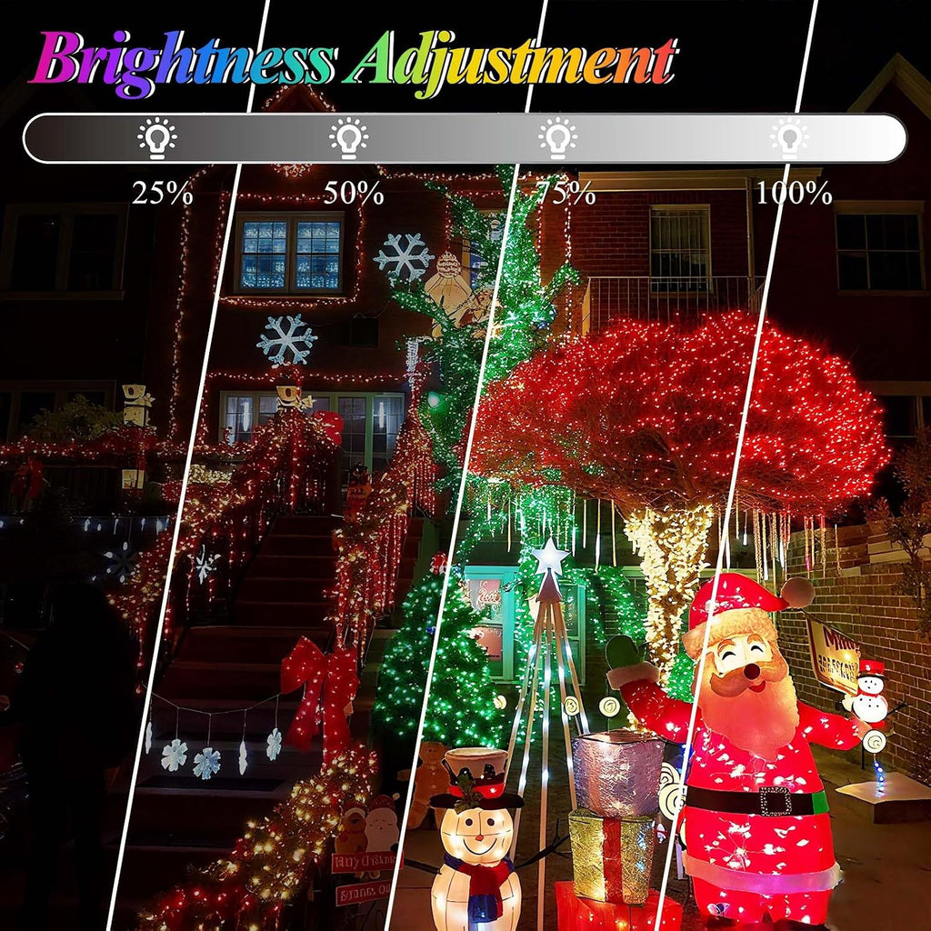 204 LED Christmas Net Lights Outdoor Connectable, 9.8FT x 6.6FT