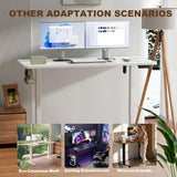 55 Inch Large Electric Standing Desk,Sit to Stand Up, Heights Adjustable, Work Home Office Computer Table for Study