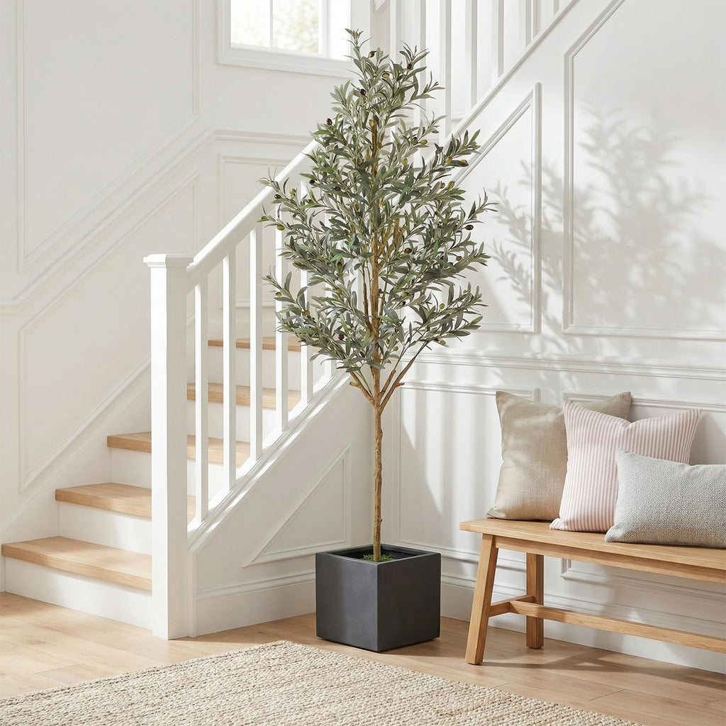 6FT Artificial Olive Tree Indoor Tall Faux