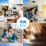 Portable Air Conditioners with Remote, 4-IN-1 Personal Evaporative Air Cooler with 3 Speeds & 3 Mist, 7