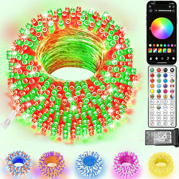 Smart Color Changing Christmas Lights App & Remote Control, 66Ft 200 LED