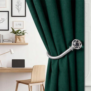 Silver Curtain Holdbacks for Drapes