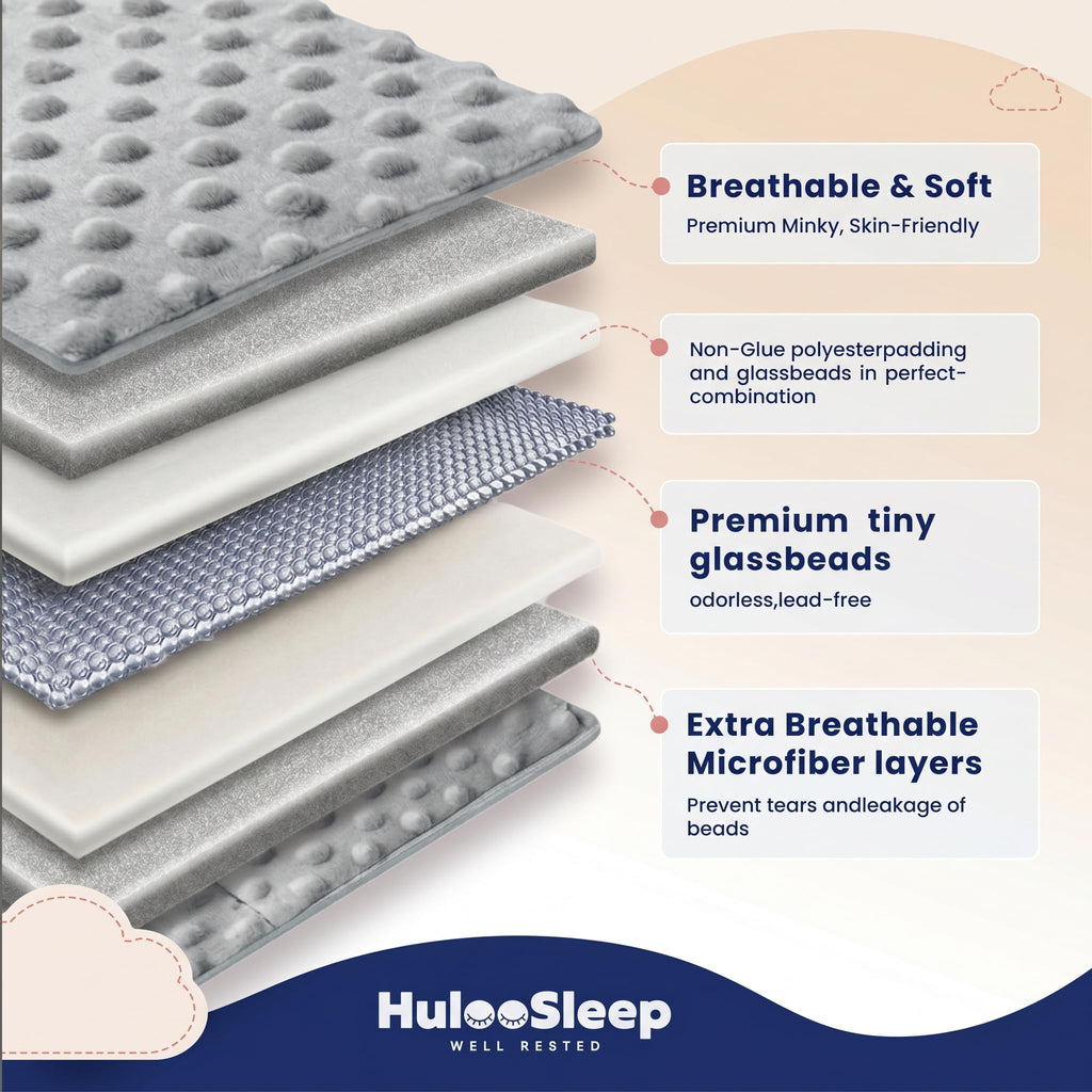 Weighted Blanket Twin 12lbs for Adult(48"×72", Gray) Breathable Soft Minky Weighted Throw Blanket for All Season, Heavy