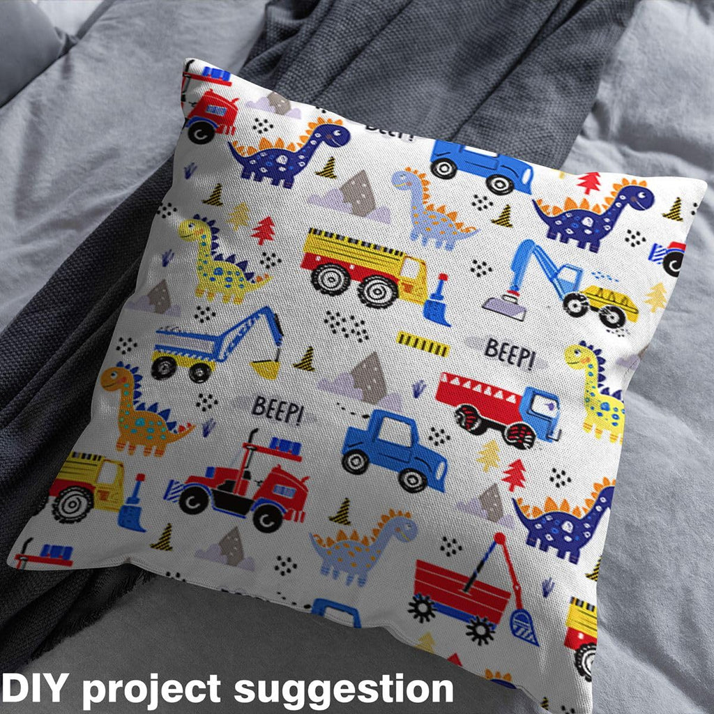 Cartoon Car Fabric By The Yard 1 Yard