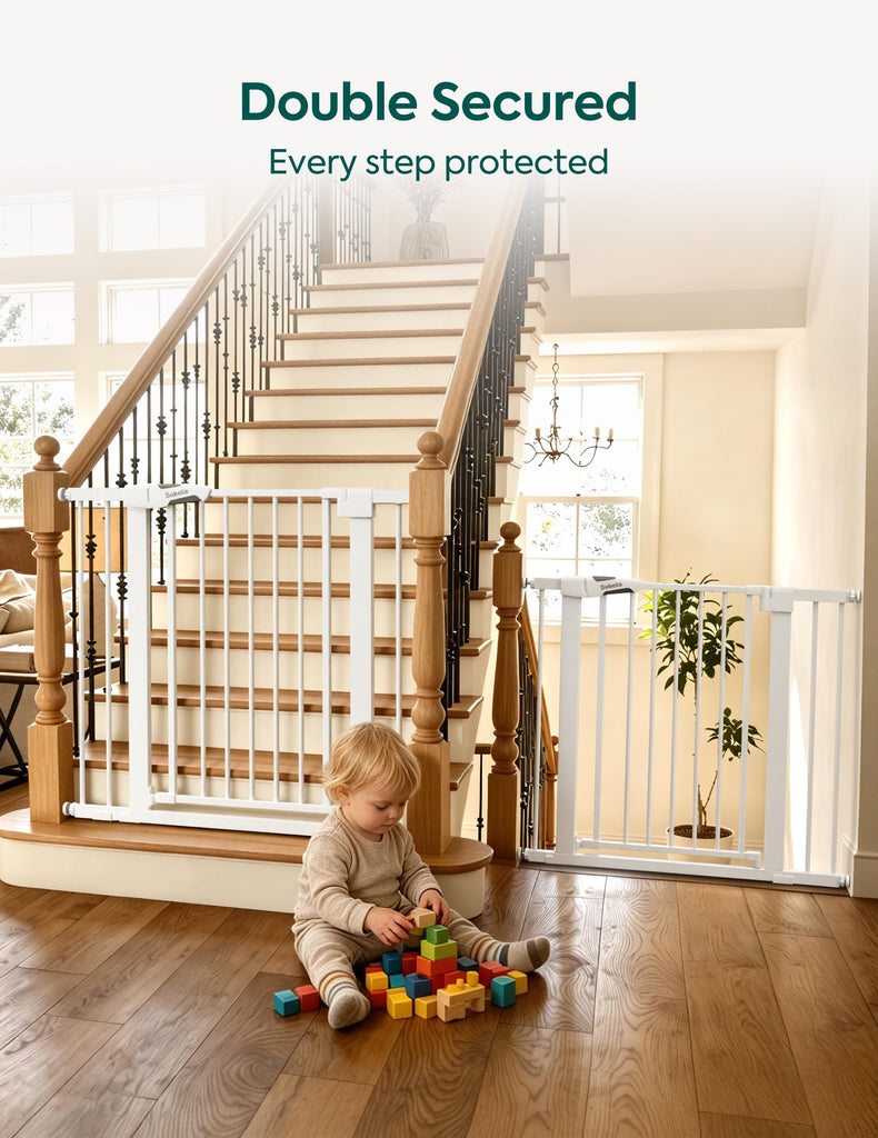 26-40 in Baby Gate for Stairs No Drilling, Pressgurad, 2 Pack
