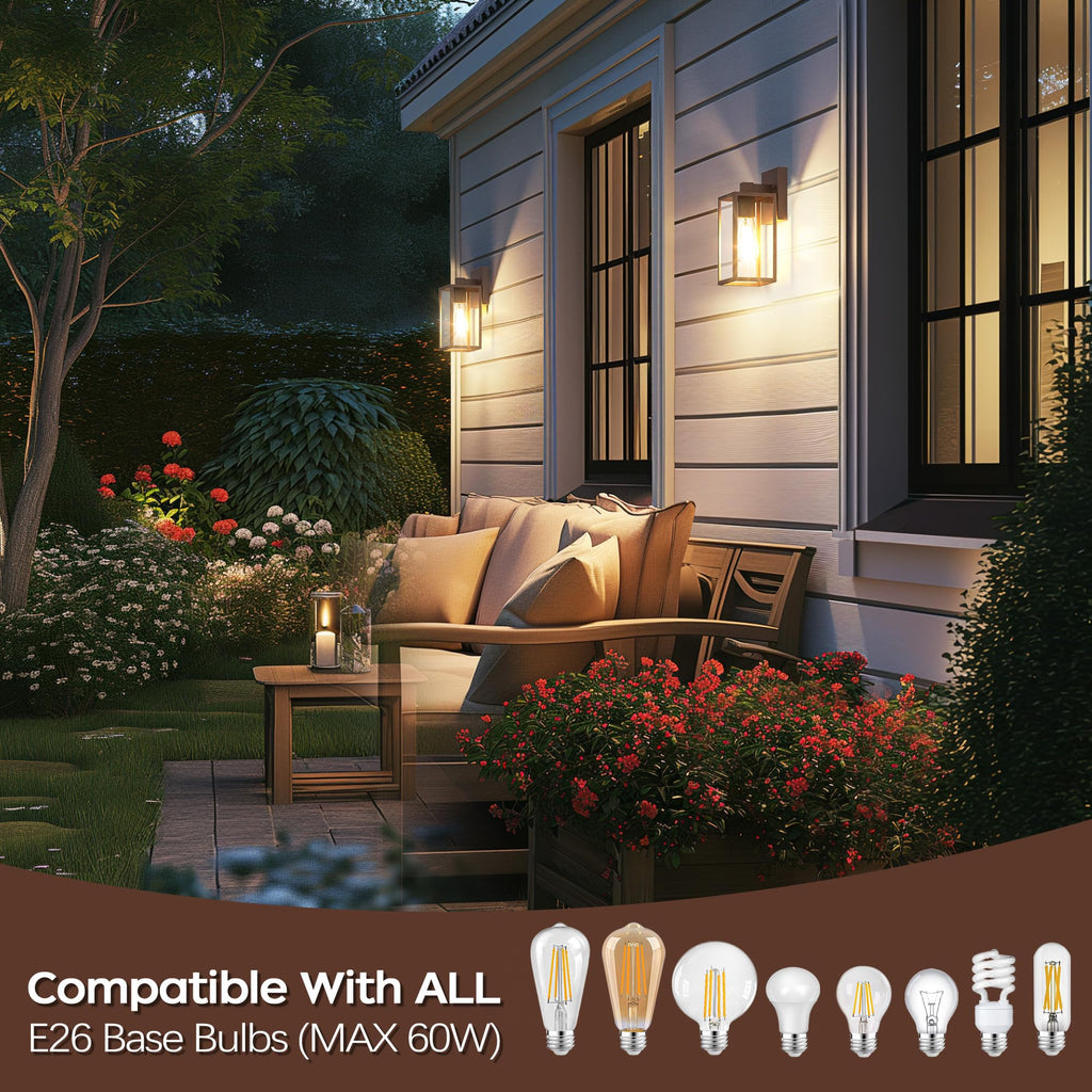 Outdoor Front Porch Light Wall Mount, Exterior Lighting Fixtures