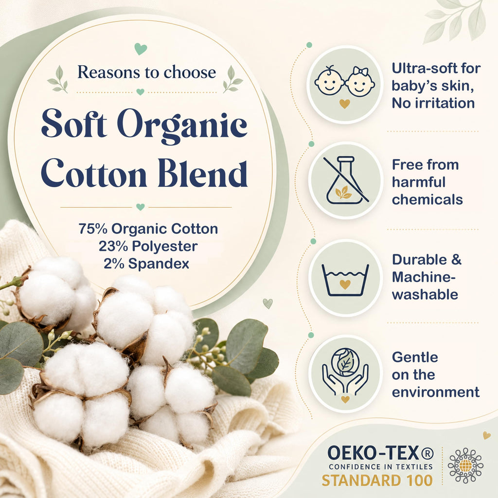 Organic Cotton Blend 12 Pairs Newborn Socks Baby Boy Gift Registry
