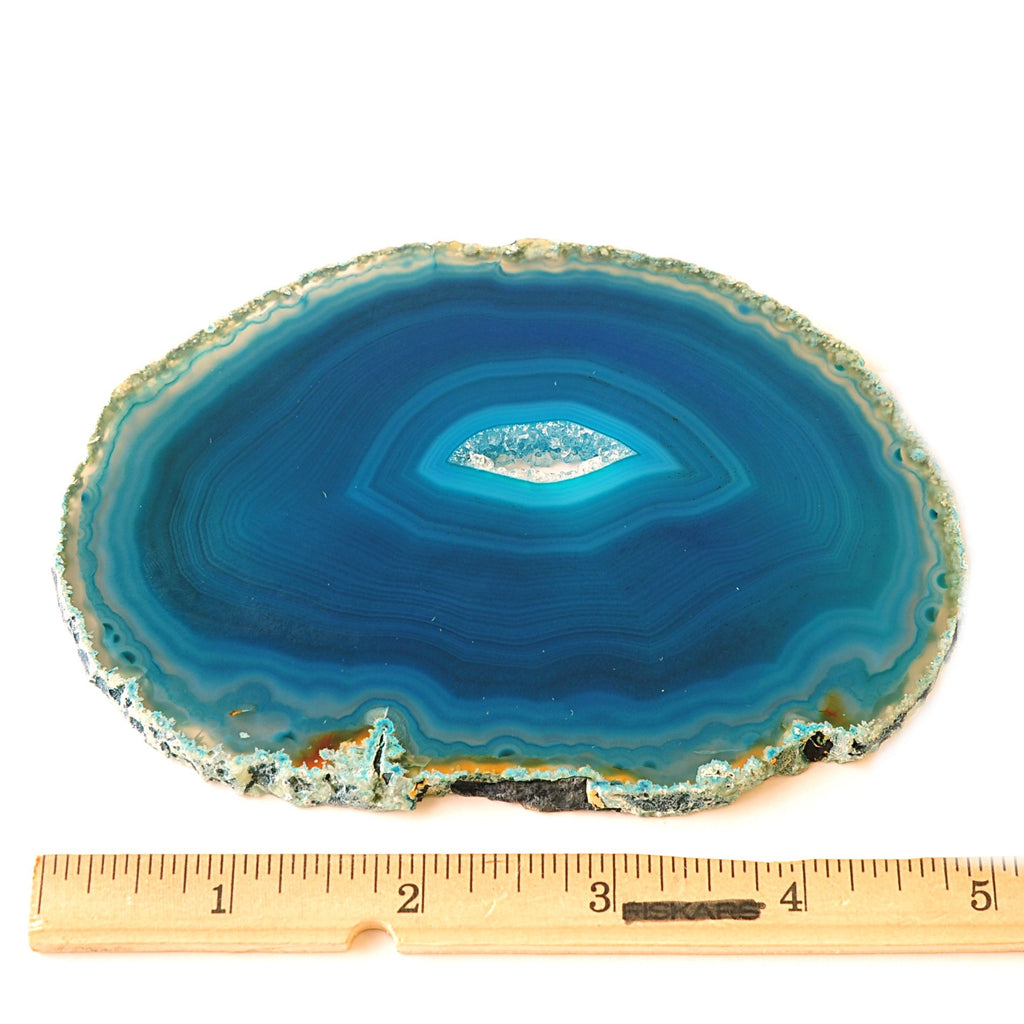 4-5" Mixed Dyed Color Agate Coasters Polished Natural Geode Sliced