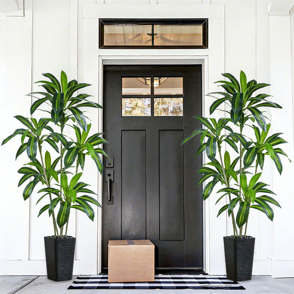Dracaena Artificial Plants 6FT, Large Fake Tree Indoor