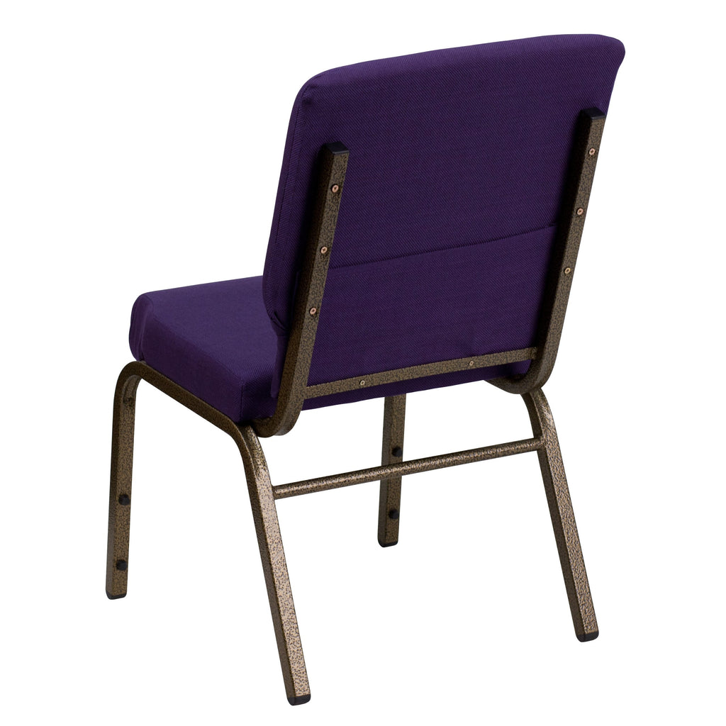Purple Stacking Auditorium Chair with 19" Seat