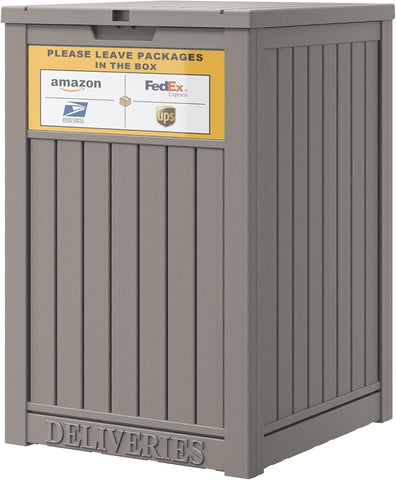 Upgrade 48 Gallon Package Delivery Box with Sticker Sign