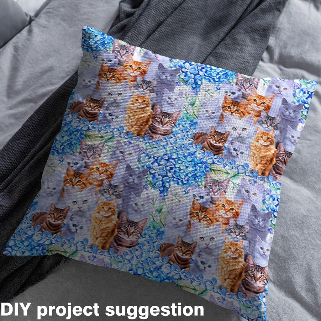 Cats Upholstery Fabric by The Yard Soft 1 Yards