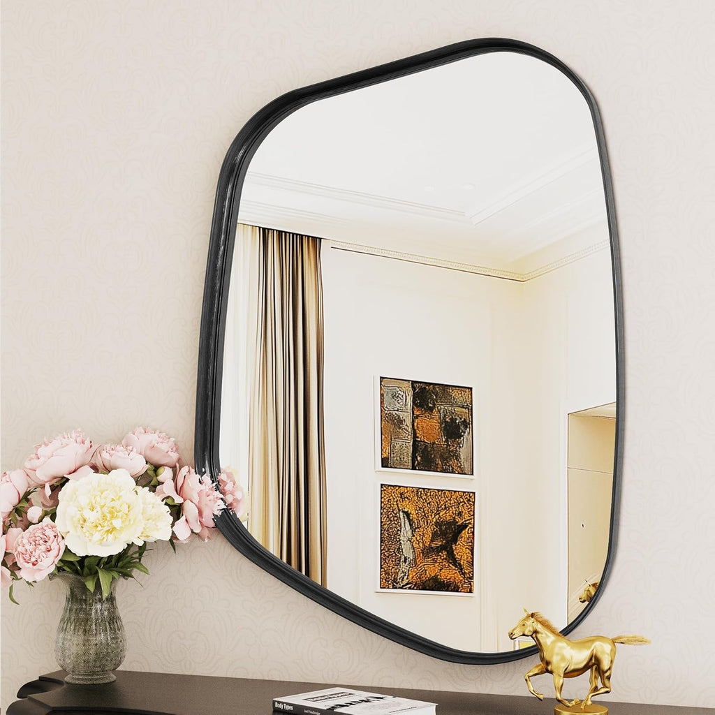 Irregular Wall Mirror 22"x30" Bathroom Mirrors Asymmetrical Artistic Decorative Bedroom Bathroom Hallway Entryway
