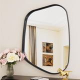 Irregular Wall Mirror 22"x30" Bathroom Mirrors Asymmetrical Artistic Decorative Bedroom Bathroom Hallway Entryway