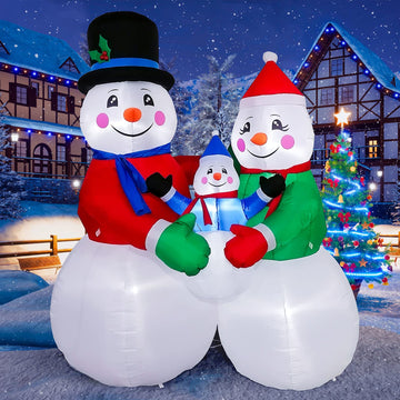 6FT Christmas Inflatables Decorations Snowman Outdoor Decorations