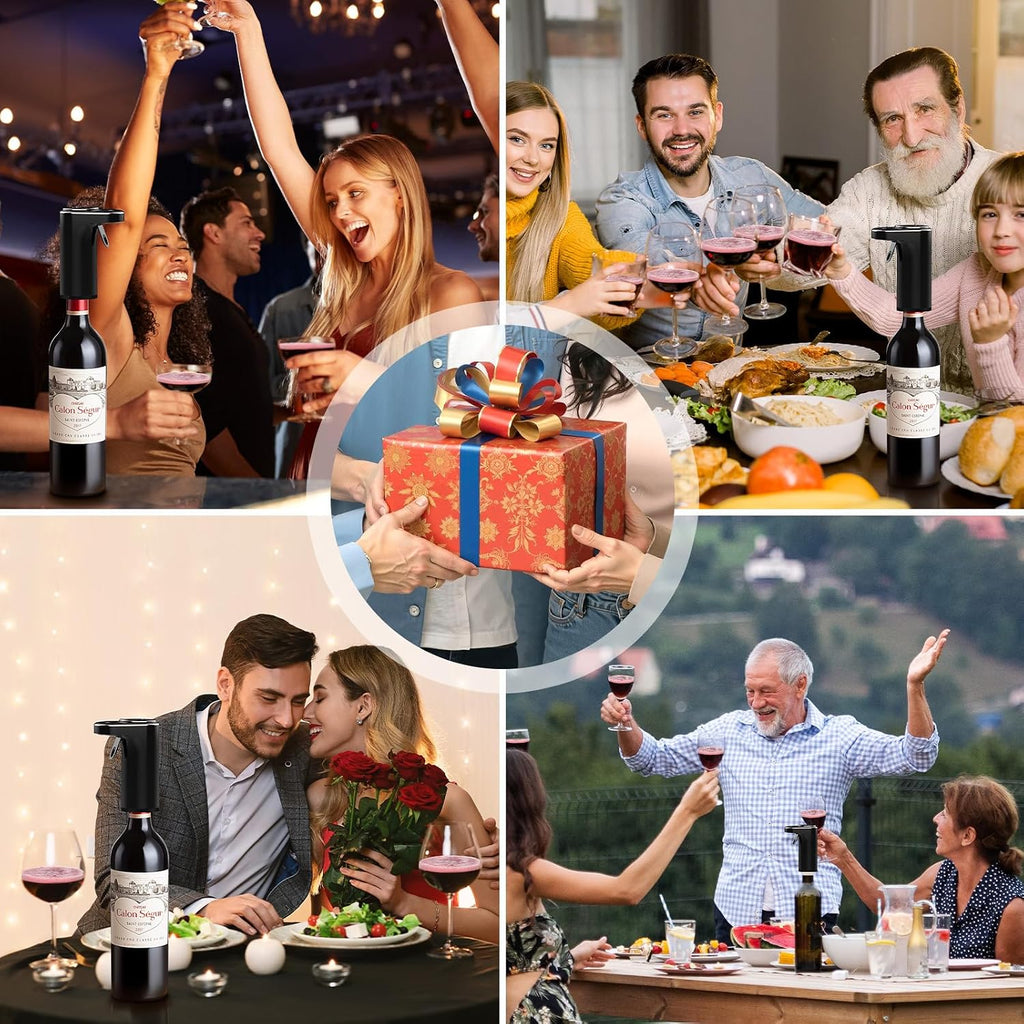 Electric Wine Aerator Upgraded Rechargeable Wine Dispenser & Decanter
