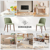 Upholstered Dining Chairs Set of 2,Solid Wood Legs,Modern Dining Chairs Set of 2