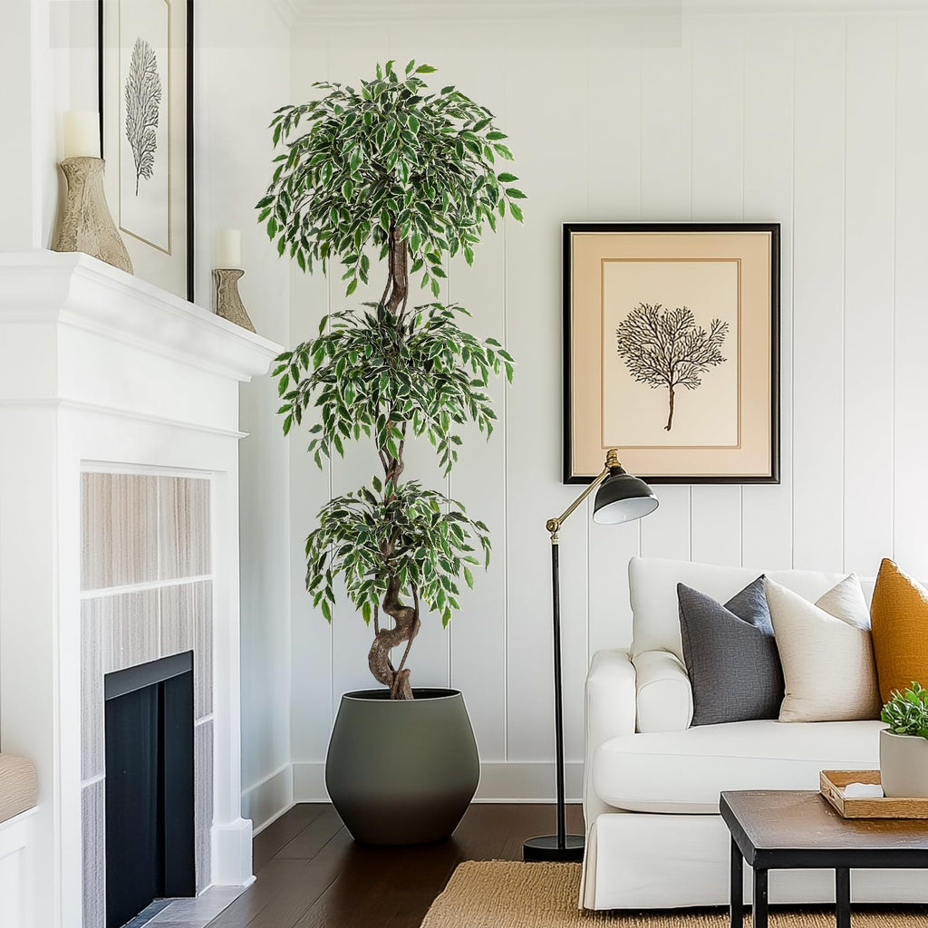 6 ft Artificial Ficus Tree Decor Indoor