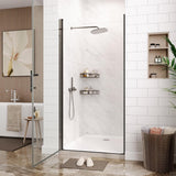 34" W x 72" H Frameless Pivot Shower Door