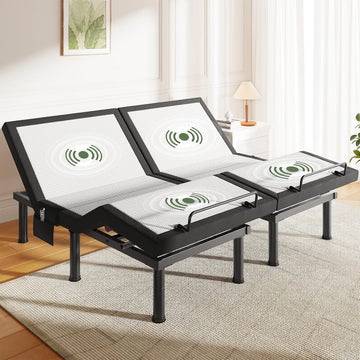 Split King Adjustable Bed Frame with Massage and Head & Foot Incline