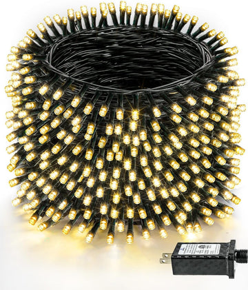 330FT 1000 LED Super Long Christmas Lights String Indoor Outdoor Warm White