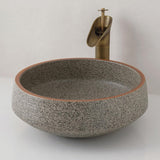 Ceramic Vessel Bathroom Sink Blue Color Rounded Shape Jingdezhen Sinks Above Counter Art Wash Basin For Bar And
