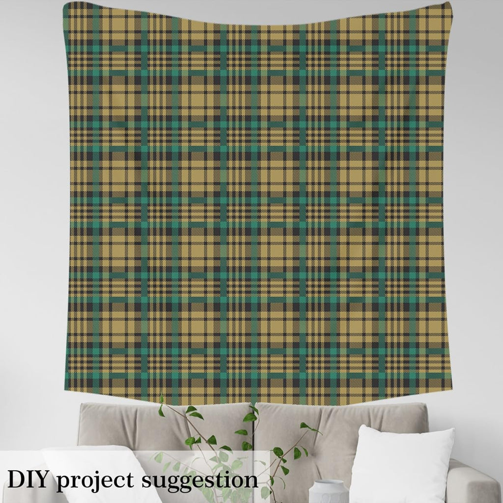 Plaid Upholstery Fabric by The Yard Soft 2 Yards