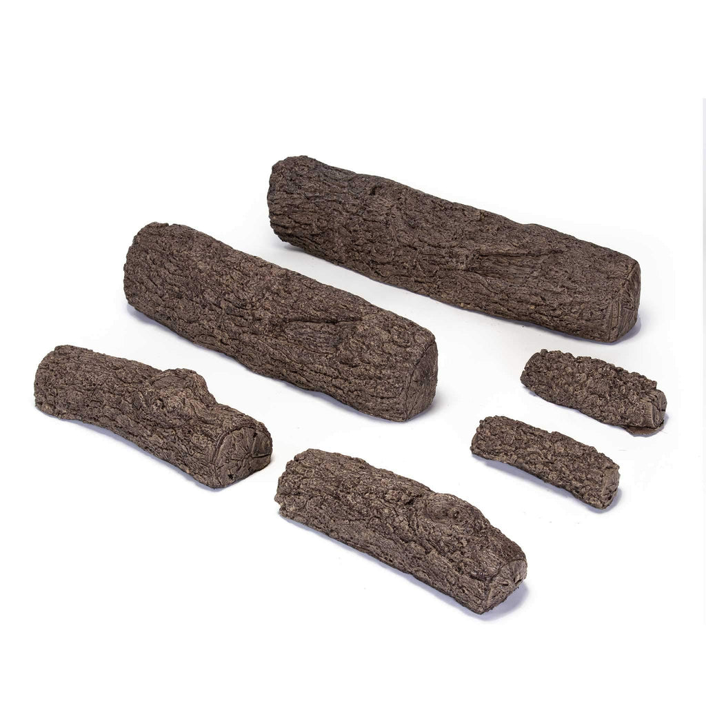 30-inch Live Oak Log Set with Vented Burner and Gas Connection Kit. Match Lit (Natural Gas Only)
