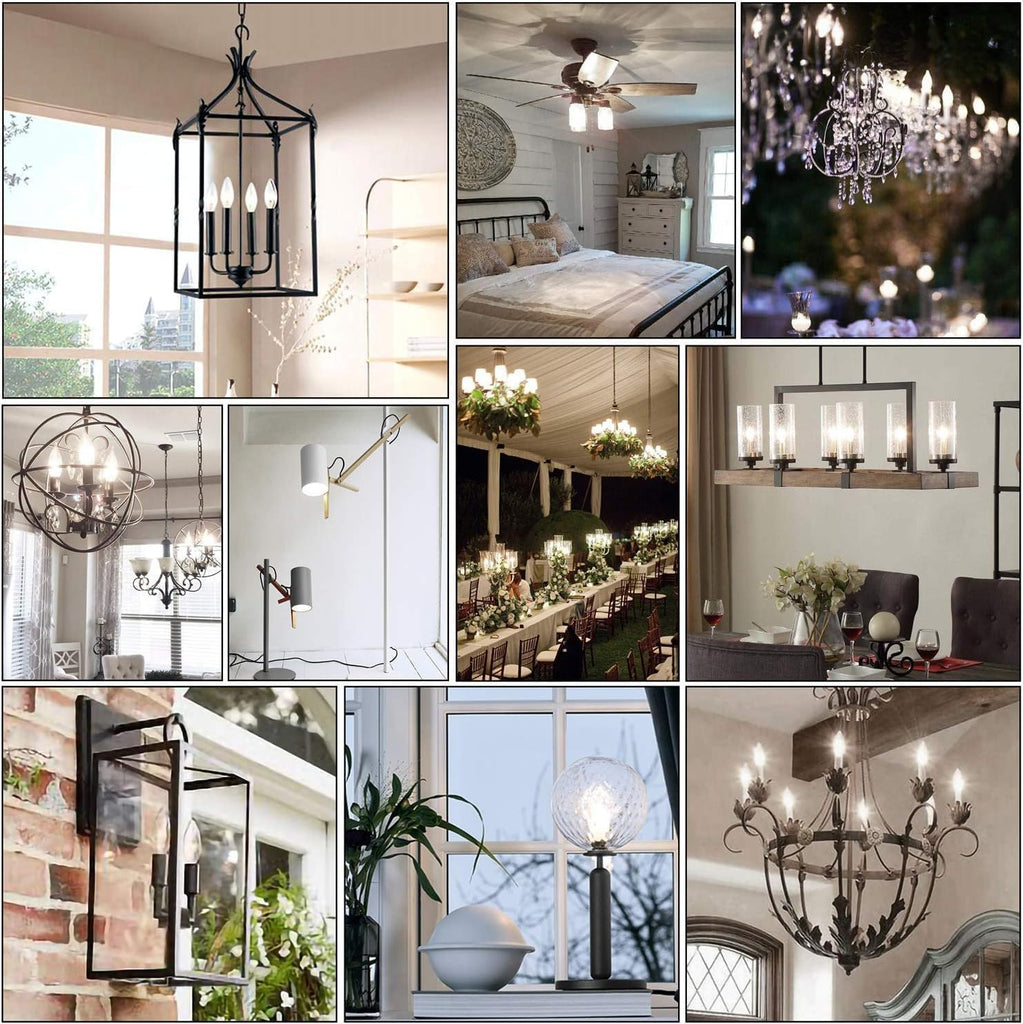 Frosted E12 Candelabra Led Bulbs 40 Watt Dimmable E12 Led Light Bulbs 4000k