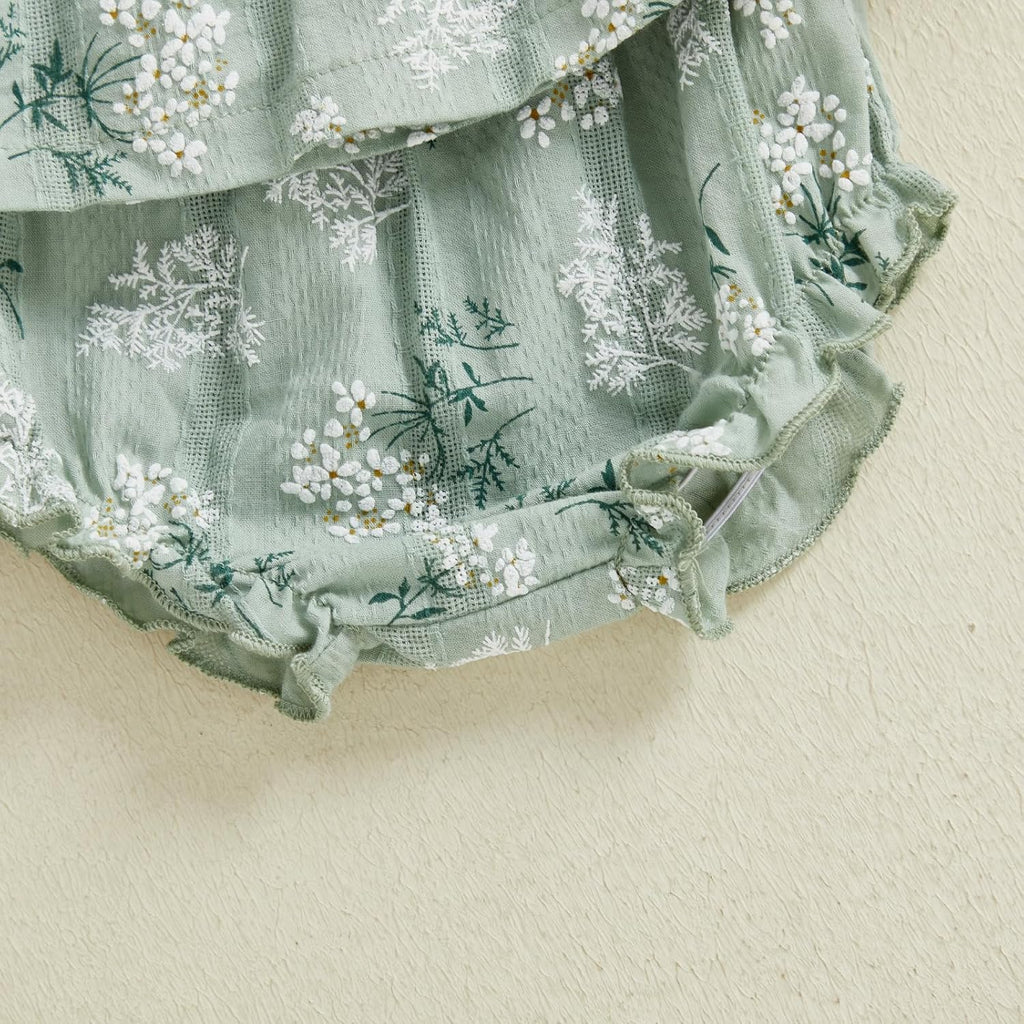 Baby Girl Summer Clothes Ruffle Tops Dress Shorts Cute Outfits