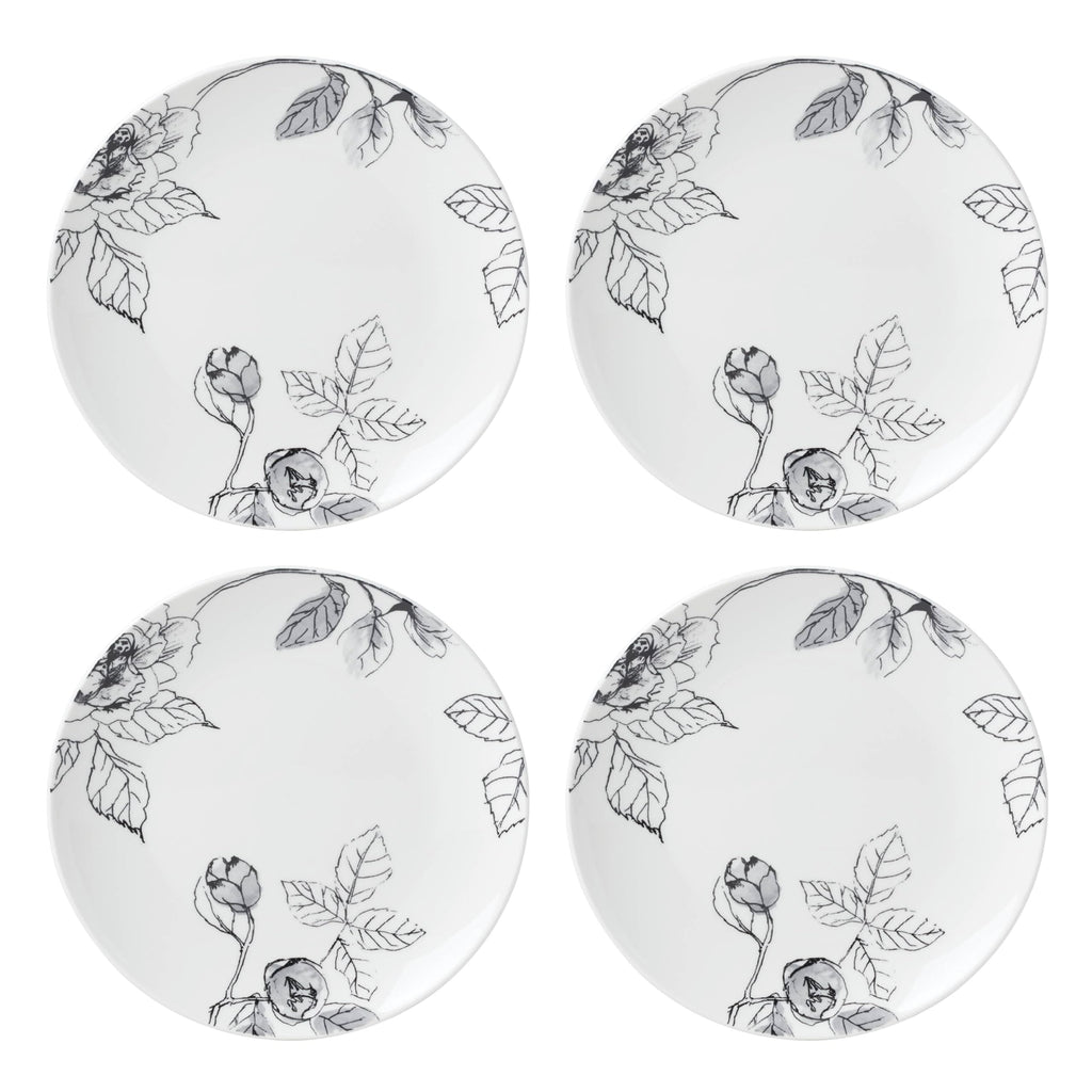 Sketchbook Piece Dinnerware Set, 12 Count, White, Dorm Necessities, Dorm Essentials