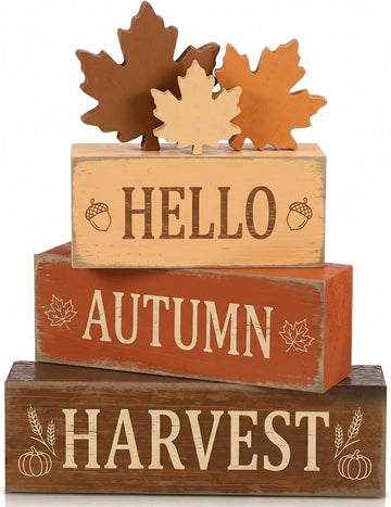 Autumn Leaves Fall Decor, Fall Decorations - Set of 4
